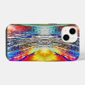 Coque Pour iPhone 14 Graphic Waves Beach coque iphone design (Verso Horizontal)