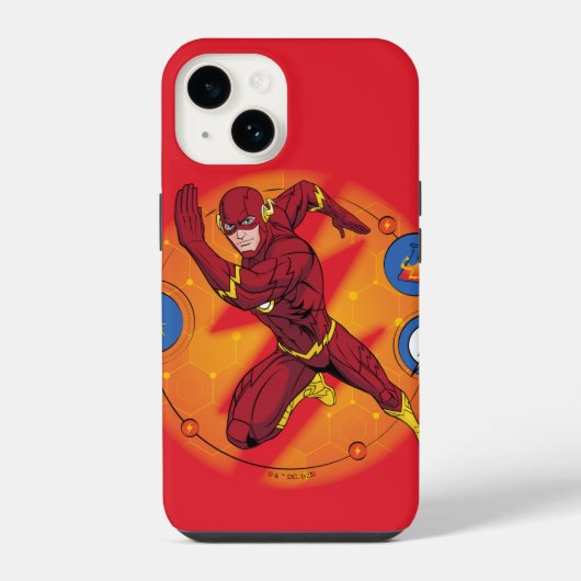 Coque Pour iPhone 14 Graphique d'exécution du laboratoire Flash de dess (Verso)