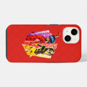Coque Pour iPhone 14 Graphisme de Ladybug et Vesperia (Verso Horizontal)