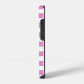 Coque Pour iPhone 14 Gras Moderne Simple Purple Bande Initiale Monogram (Côté gauche)