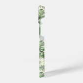 Coque Pour iPhone 14 Green Tropical Palm Feuille Motif (Côté gauche)