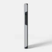 Coque Pour iPhone 14 Gris argent moderne initial minimal contemporain (Côté gauche)