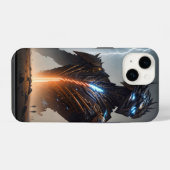 Coque Pour iPhone 14 Guerrier Cyborg de la foudre (Verso Horizontal)