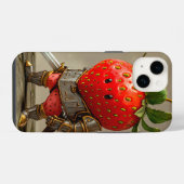 Coque Pour iPhone 14 Guerrier Fraise (Verso Horizontal)