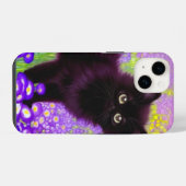 Coque Pour iPhone 14 Gustav Klimt Black Kitten (Verso Horizontal)