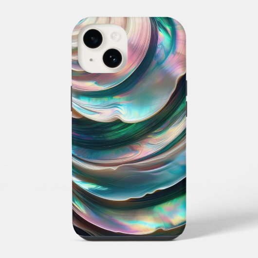 Coque Pour iPhone 14 Haliotide Nacre (Verso)