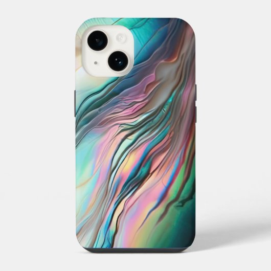 Coque Pour iPhone 14 Haliotide Nacre (Verso)