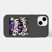 Coque Pour iPhone 14 Halloween - Maison Hantée (Verso Horizontal)