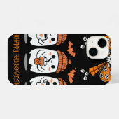 Coque Pour iPhone 14 Halloween Season – fantômes cosy café (Verso Horizontal)