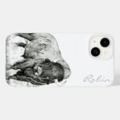 Coque Pour iPhone 14 Hamilton ~ American Bison iPhone 14 Coque (Verso (horizontal))