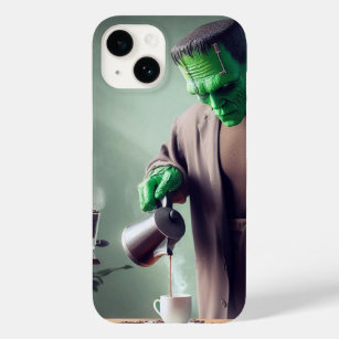 Coque Pour iPhone 14 Heure du café Frankenstein