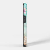 Coque Pour iPhone 14 Hibiscus Turtle (Côté droit)