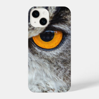Coque Pour iPhone 14 Hibou, yeux, gros plan