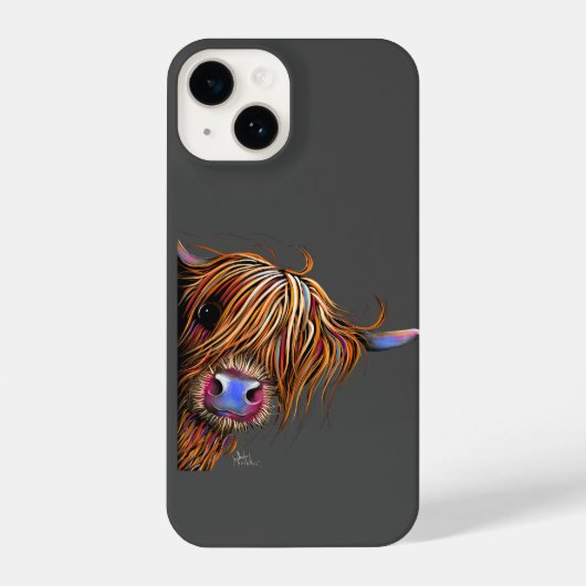 Coque Pour iPhone 14 Highland Cow Imprimer Coque iphone SuGaR LuMP oN G (Verso)