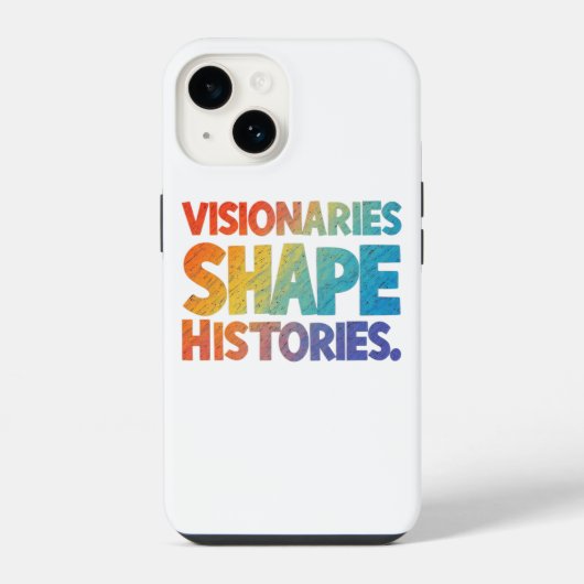 Coque Pour iPhone 14 Historiques des formes des visionnaires (Verso)