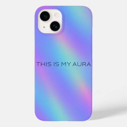 Coque Pour iPhone 14 Holographique Dégradé coque iphone esthétique (Verso)