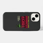 Coque Pour iPhone 14 Horrorflix Et Détendez-vous (Verso Horizontal)