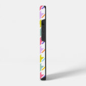 Coque Pour iPhone 14 Houndstooth Multicolor+White Big Motif (Côté gauche)