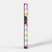 Coque Pour iPhone 14 Houndstooth Multicolor+White Big Motif (Côté droit)