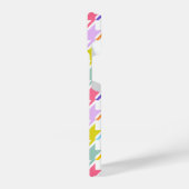 Coque Pour iPhone 14 Houndstooth Multicolor+White Big Motif (Côté gauche)