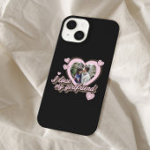 Coque Pour iPhone 14 I Love My Girlfriend Photo personnalisée