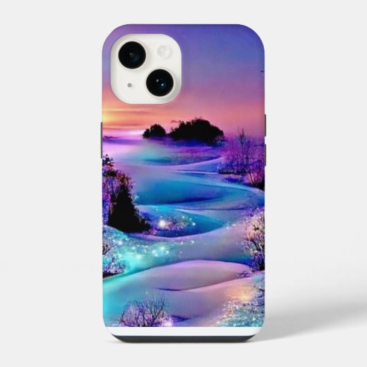 Coque Pour iPhone 14 I phon 14 couverture : conception de la vue sur la (Verso)