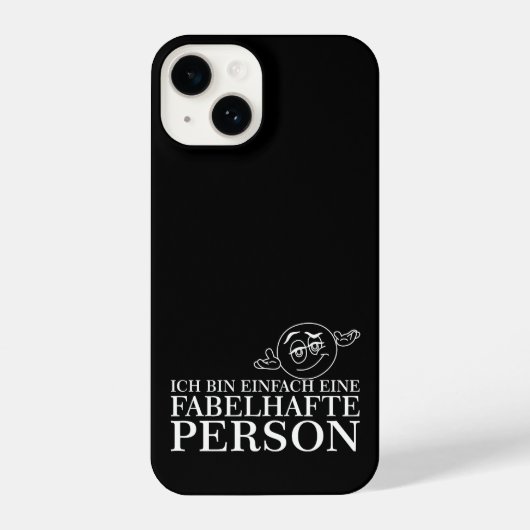Coque Pour iPhone 14 Ich bin einfach eine fabelhafte Personne! (Verso)