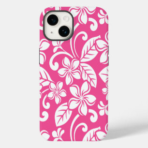COQUE POUR iPhone 14 ÎLE PLUMERIA (ROSE MELON)