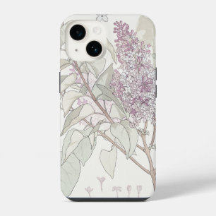Coque Pour iPhone 14 Illustration botanique de lilas --