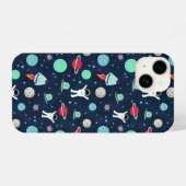 Coque Pour iPhone 14 Illustration du Motif spatial (Verso Horizontal)