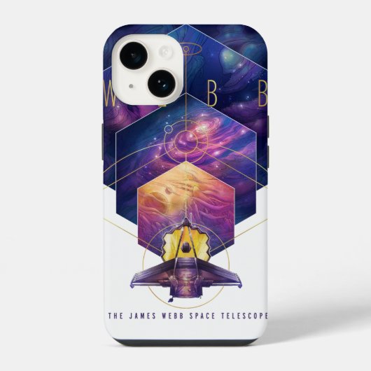 Coque Pour iPhone 14 Illustration du télescope spatial James-Webb (Verso)
