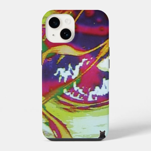 Coque Pour iPhone 14 Image KC sinueuse (Verso)