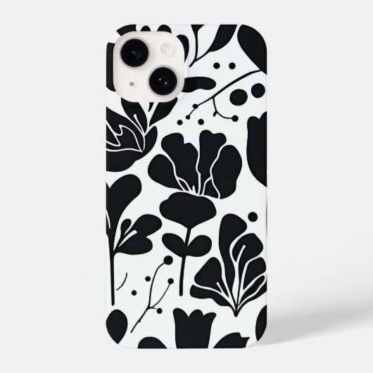Coque Pour iPhone 14 Imaginaire Floral : Boîtier de design Fleur Chic (Verso)