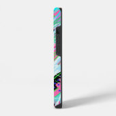 Coque Pour iPhone 14 Impression abstraite en fleurs (Côté gauche)