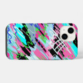 Coque Pour iPhone 14 Impression abstraite en fleurs (Verso Horizontal)