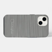Coque Pour iPhone 14 Impression en acier inoxydable platine (Verso Horizontal)
