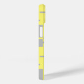 Coque Pour iPhone 14 impression gris et jaune, coque iphone Coque-mat (Verso / Droite)