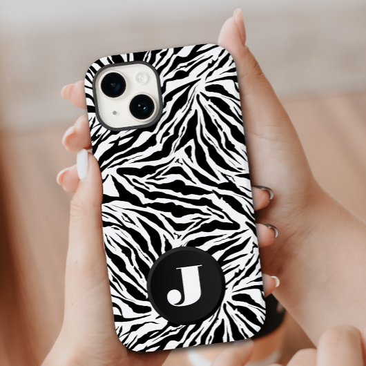 Coque Pour iPhone 14 Impression monographique Zebra