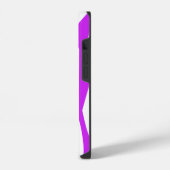 Coque Pour iPhone 14 Impression Zèbre Violet (Côté gauche)