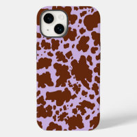 Imprimé de peau de vache moderne lilas violet et m