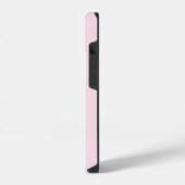 Coque Pour iPhone 14 Initiales de Monogramme simple moderne rose vert (Côté gauche)