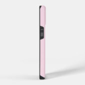 Coque Pour iPhone 14 Initiales de Monogramme simple moderne rose vert (Côté droit)