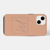 Coque Pour iPhone 14 Initiales de script modernes personnalisées (Verso Horizontal)