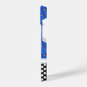 Coque Pour iPhone 14 Initiales golf motif bleu (Côté gauche)