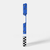 Coque Pour iPhone 14 Initiales golf motif bleu (Côté droit)