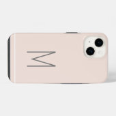 Coque Pour iPhone 14 Initiales modernes plaines personnalisées (Verso Horizontal)