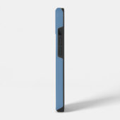 Coque Pour iPhone 14 Initiales Monogramme Cercles Moderne Bleu Poussiér (Côté gauche)