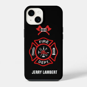 Coque Pour iPhone 14 Insigne personnalisé du service d'incendie
