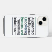 Coque Pour iPhone 14 Intelligence Augmentée - Donner du pouvoir aux hum (Verso Horizontal)