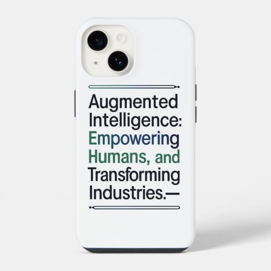 Coque Pour iPhone 14 Intelligence Augmentée - Donner du pouvoir aux hum (Verso)